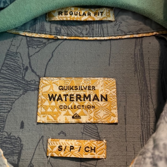 Quicksilver Waterman Button Up Shirt, S - Picture 6 of 6